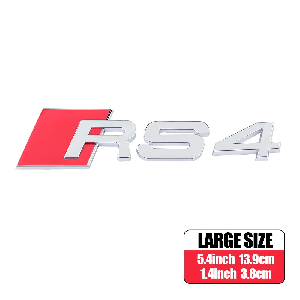 CarTech1 RS-embleem sticker voor kofferklep - geschikt voor Audi RS3 t/m RS8 modellen