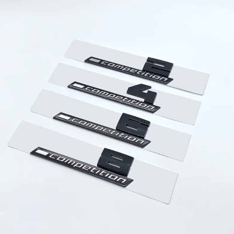 CarTech1 3D ABS Competition M-embleem sticker voor kofferklep - geschikt voor BMW M1 t/m M8 modellen