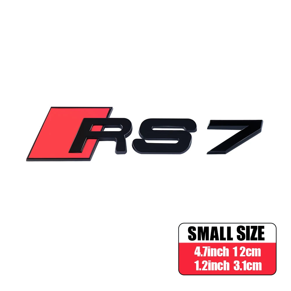 CarTech1 RS-embleem sticker voor kofferklep - geschikt voor Audi RS3 t/m RS8 modellen