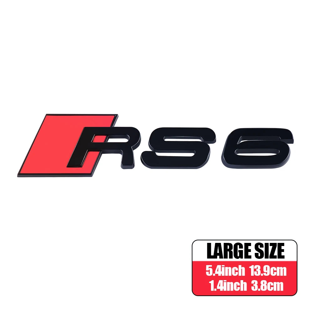 CarTech1 RS-embleem sticker voor kofferklep - geschikt voor Audi RS3 t/m RS8 modellen