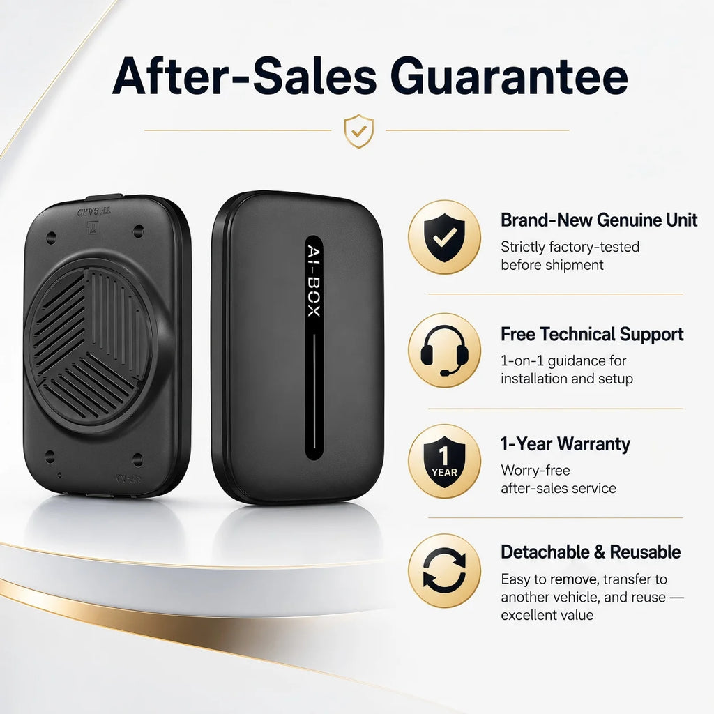 CarTech1 draadloze CarPlay Android Auto adapter - afmetingen