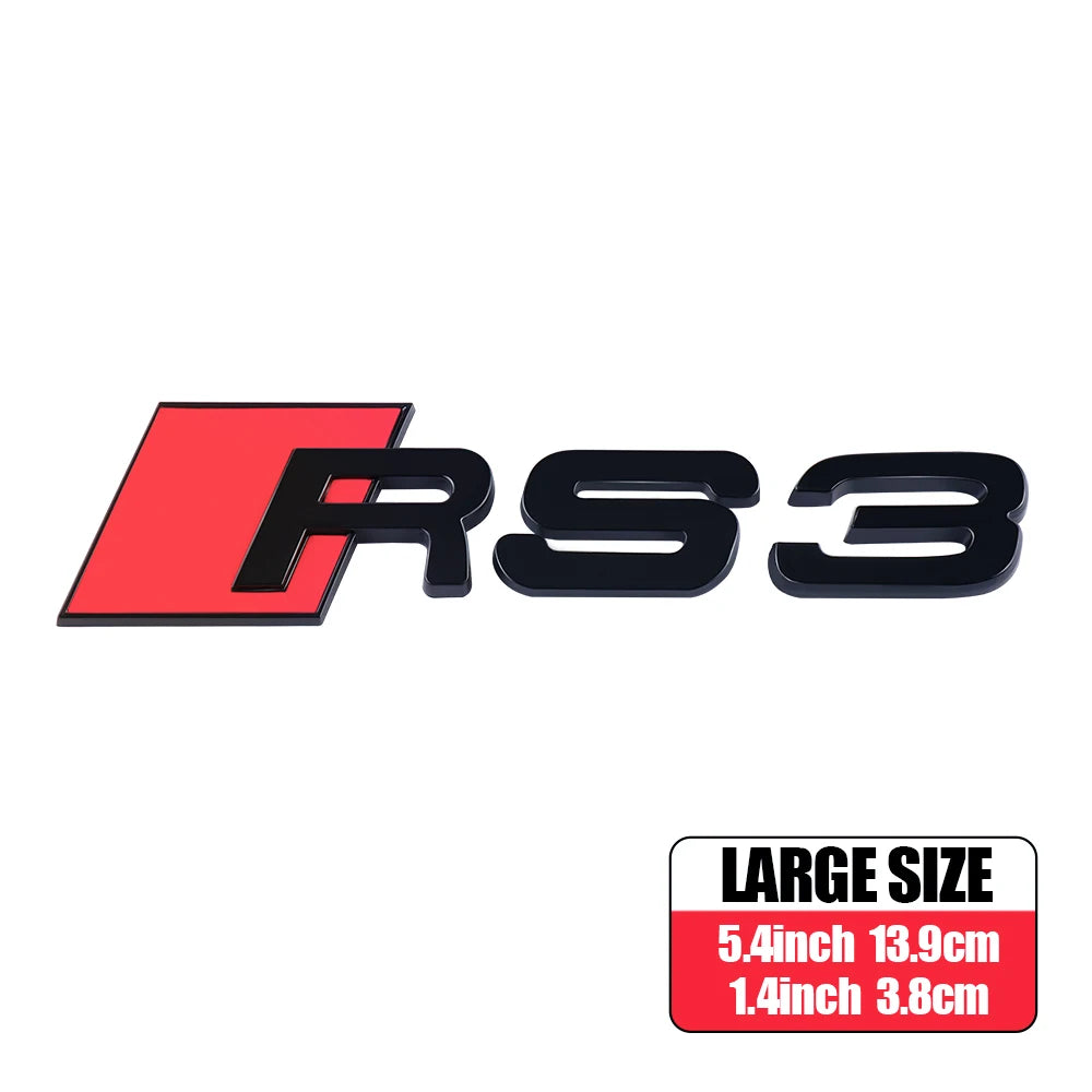 CarTech1 RS-embleem sticker voor kofferklep - geschikt voor Audi RS3 t/m RS8 modellen