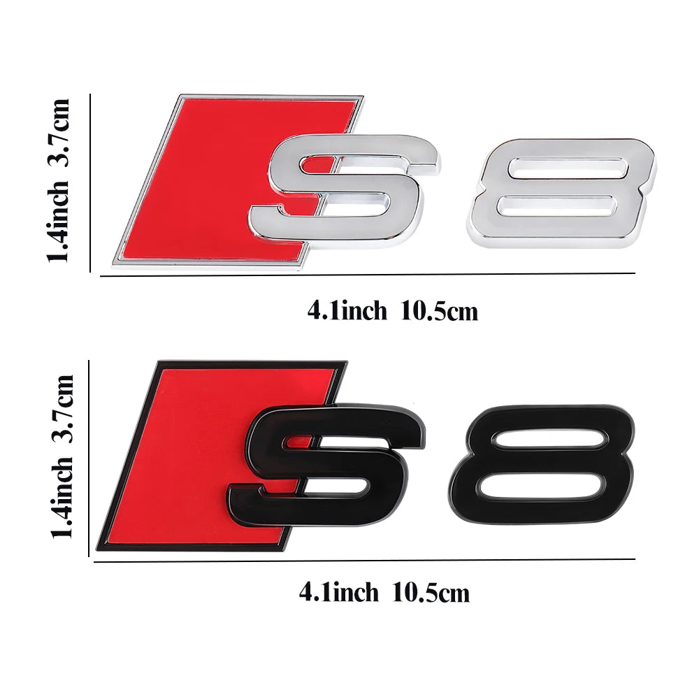 CarTech1 S-line embleem sticker voor kofferklep - geschikt voor Audi S3 t/m S8 modellen
