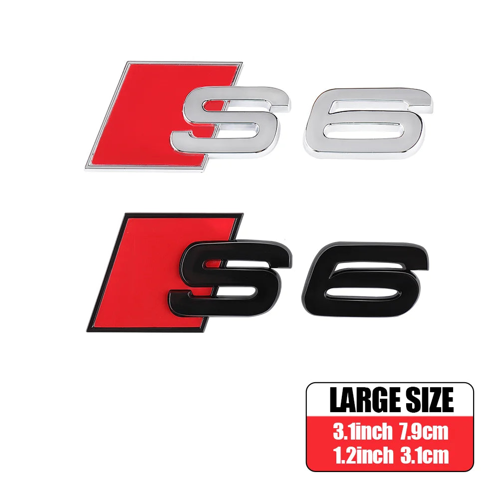 CarTech1 S-line embleem sticker voor kofferklep - geschikt voor Audi S3 t/m S8 modellen