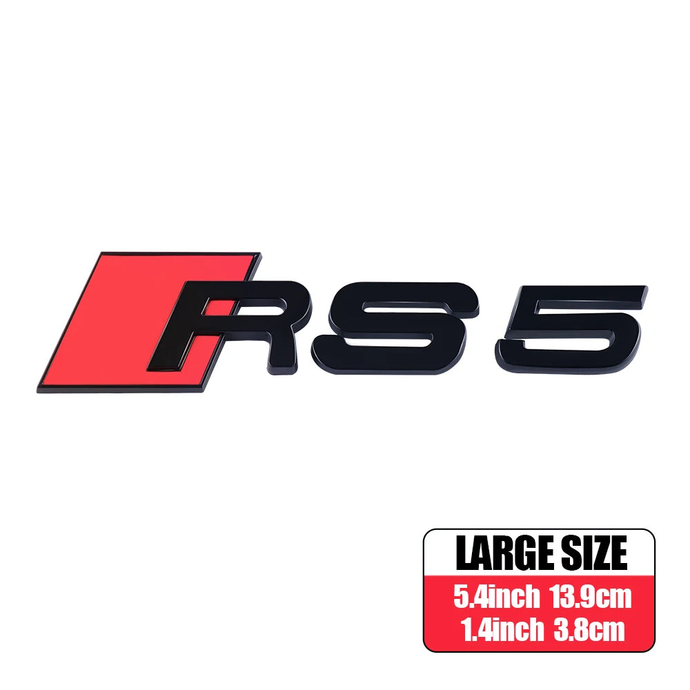 CarTech1 RS-embleem sticker voor kofferklep - geschikt voor Audi RS3 t/m RS8 modellen