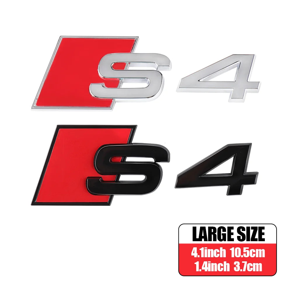 CarTech1 S-line embleem sticker voor kofferklep - geschikt voor Audi S3 t/m S8 modellen
