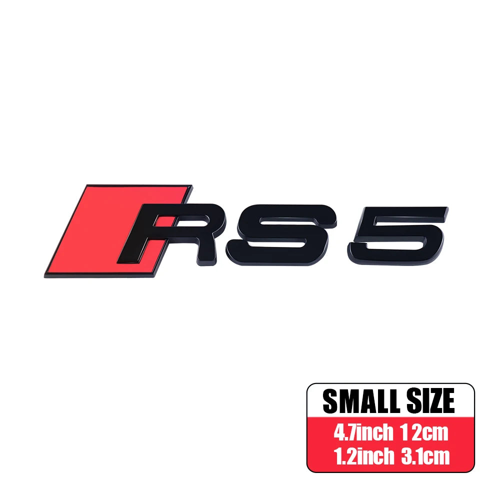 CarTech1 RS-embleem sticker voor kofferklep - geschikt voor Audi RS3 t/m RS8 modellen
