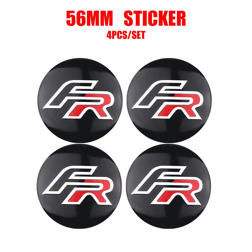 CarTech1 wielnaaf-embleem sticker geschikt voor SEAT - FR-badge