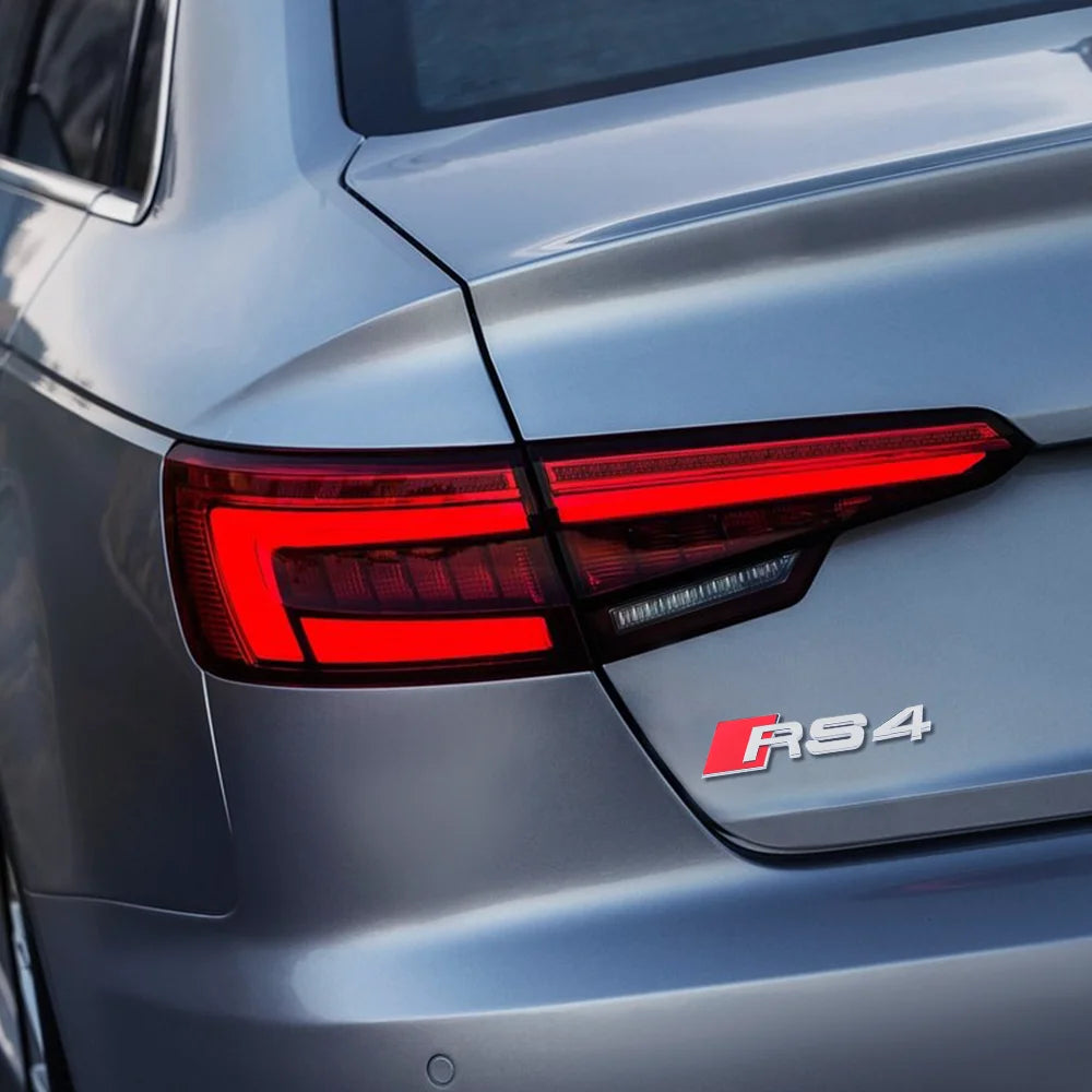 CarTech1 RS-embleem sticker voor kofferklep - geschikt voor Audi RS3 t/m RS8 modellen
