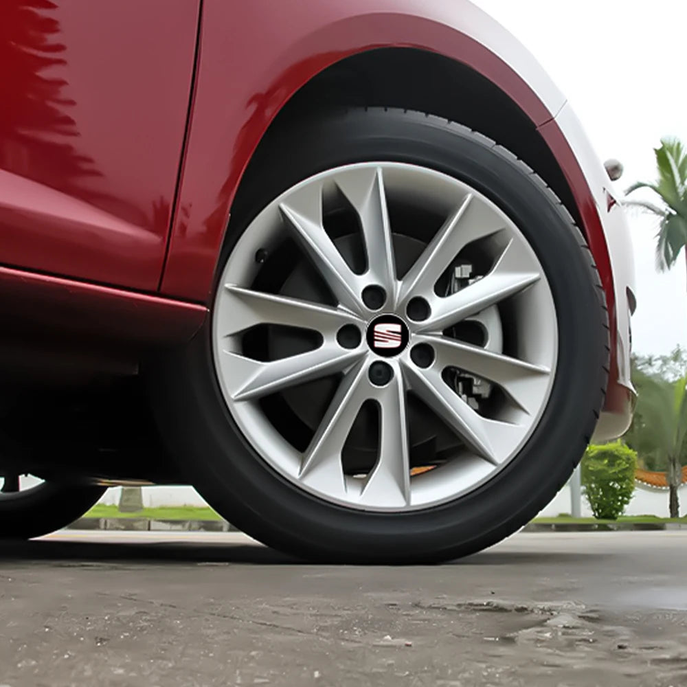 CarTech1 wielnaaf-embleem sticker geschikt voor SEAT - gemonteerd op velg
