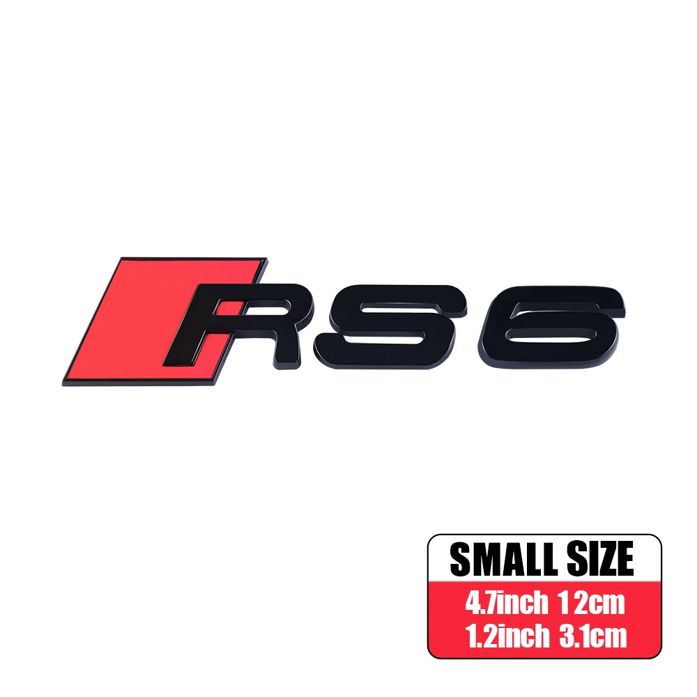 CarTech1 RS-embleem sticker voor kofferklep - geschikt voor Audi RS3 t/m RS8 modellen