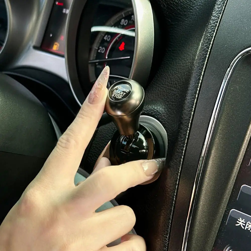 CarTech1 start-stopknop cover - gemonteerd in dashboard
