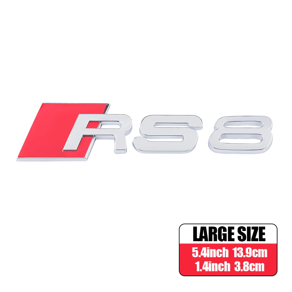 CarTech1 RS-embleem sticker voor kofferklep - geschikt voor Audi RS3 t/m RS8 modellen