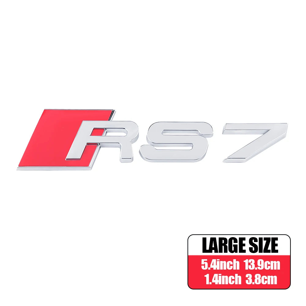 CarTech1 RS-embleem sticker voor kofferklep - geschikt voor Audi RS3 t/m RS8 modellen