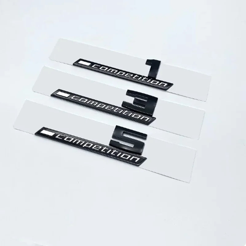 CarTech1 3D ABS Competition M-embleem sticker voor kofferklep - geschikt voor BMW M1 t/m M8 modellen
