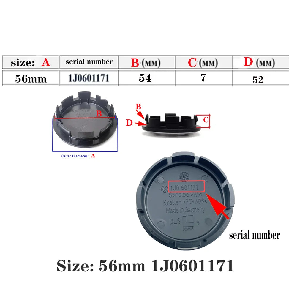 CarTech1 3D wielnaaf-embleem sticker - set van 4 stuks