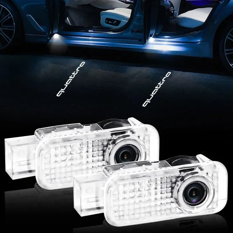 CarTech1 LED-portierprojector geschikt voor Audi - in het donker