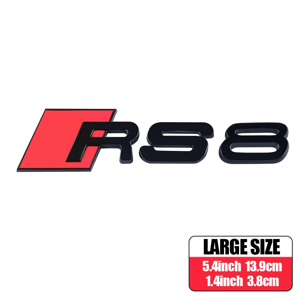 CarTech1 RS-embleem sticker voor kofferklep - geschikt voor Audi RS3 t/m RS8 modellen