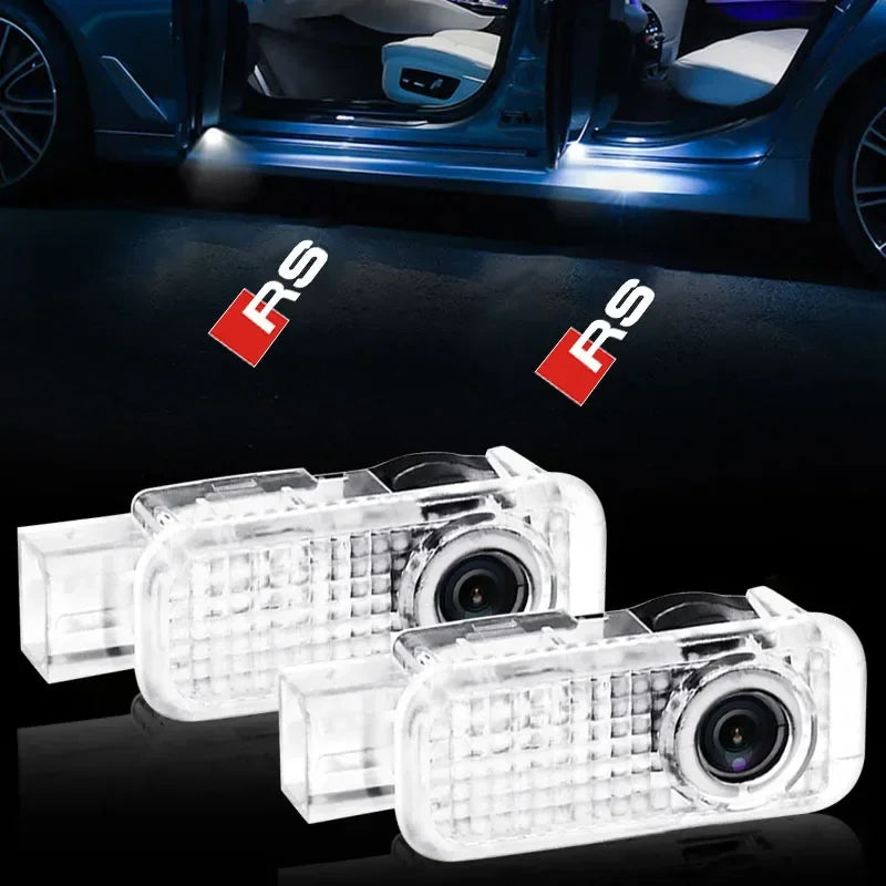 CarTech1 LED-portierprojector geschikt voor Audi - montagevoorbeeld
