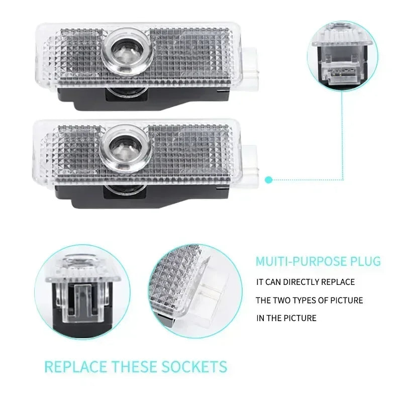 CarTech1 LED-portierprojector geschikt voor BMW - projectie op de grond