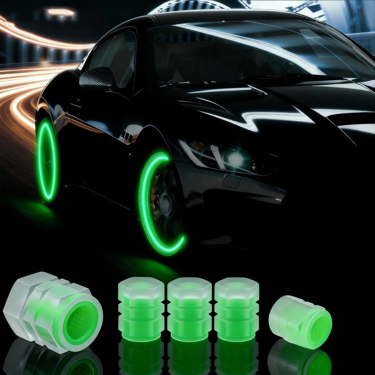 CarTech1 lichtgevende ventieldopjes - afmetingen