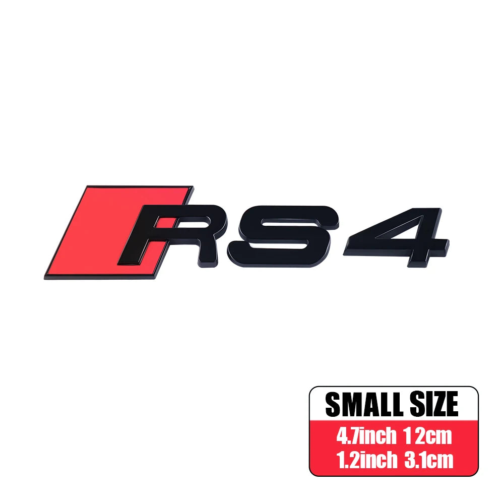 CarTech1 RS-embleem sticker voor kofferklep - geschikt voor Audi RS3 t/m RS8 modellen