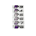 CarTech1 zijafwerking letterstickers voor kofferklep - geschikt voor Audi A3, A4, A5, A6, A7 en A8 modellen