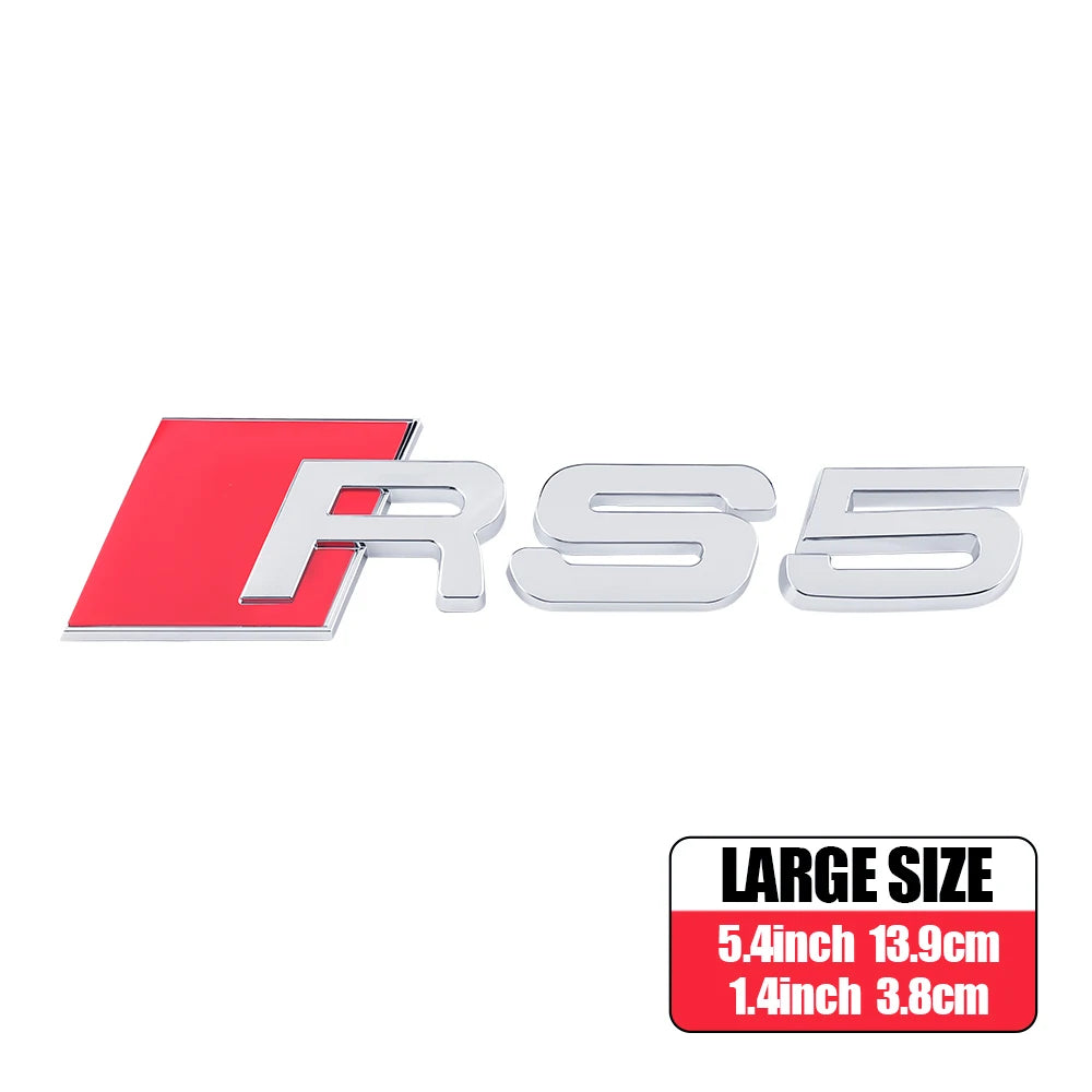 CarTech1 RS-embleem sticker voor kofferklep - geschikt voor Audi RS3 t/m RS8 modellen