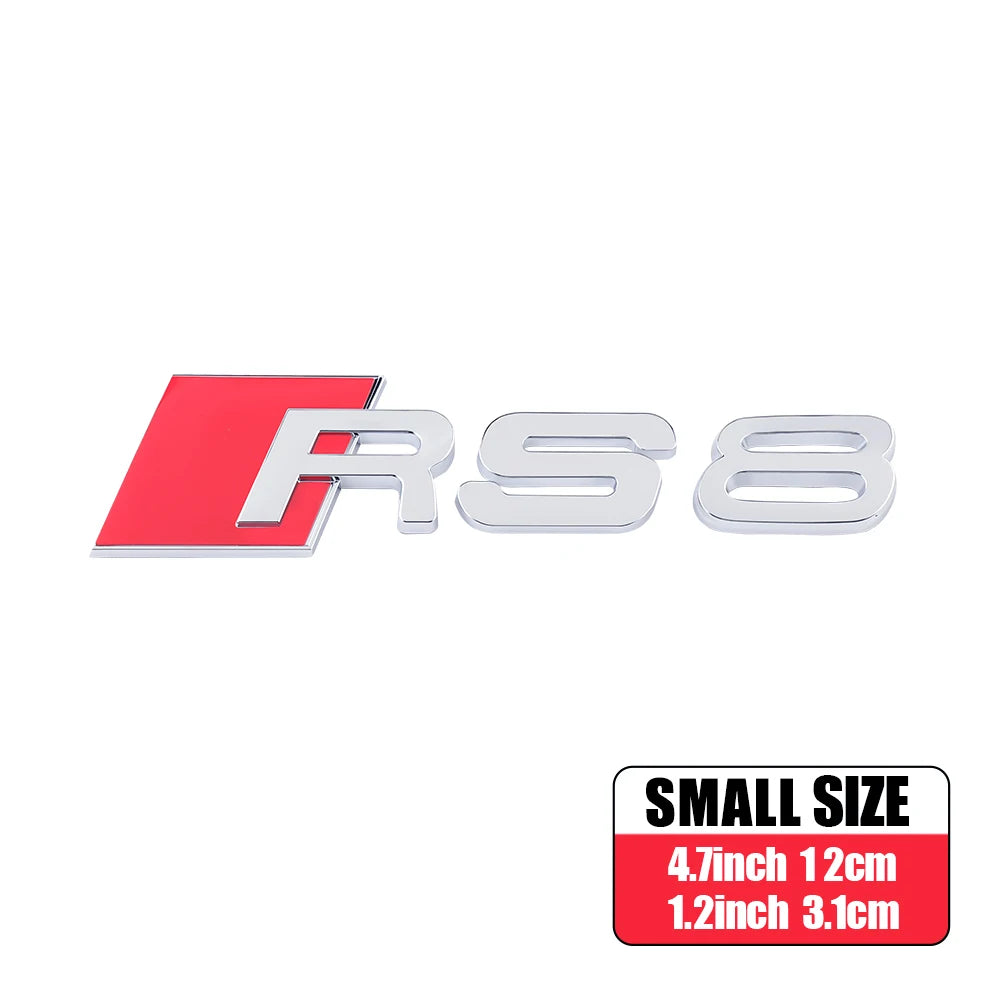 CarTech1 RS-embleem sticker voor kofferklep - geschikt voor Audi RS3 t/m RS8 modellen