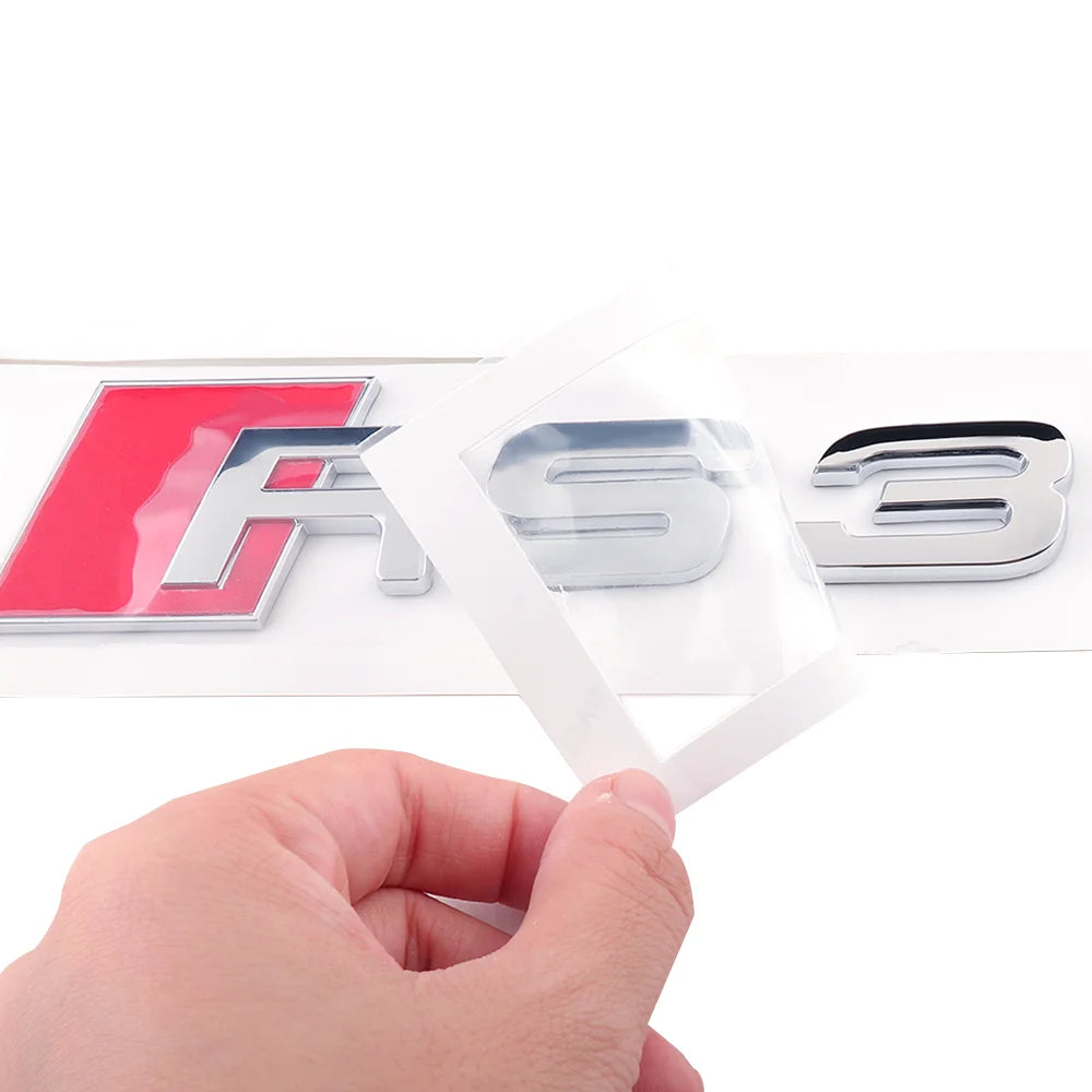 CarTech1 S-line embleem sticker voor kofferklep - geschikt voor Audi S3 t/m S8 modellen