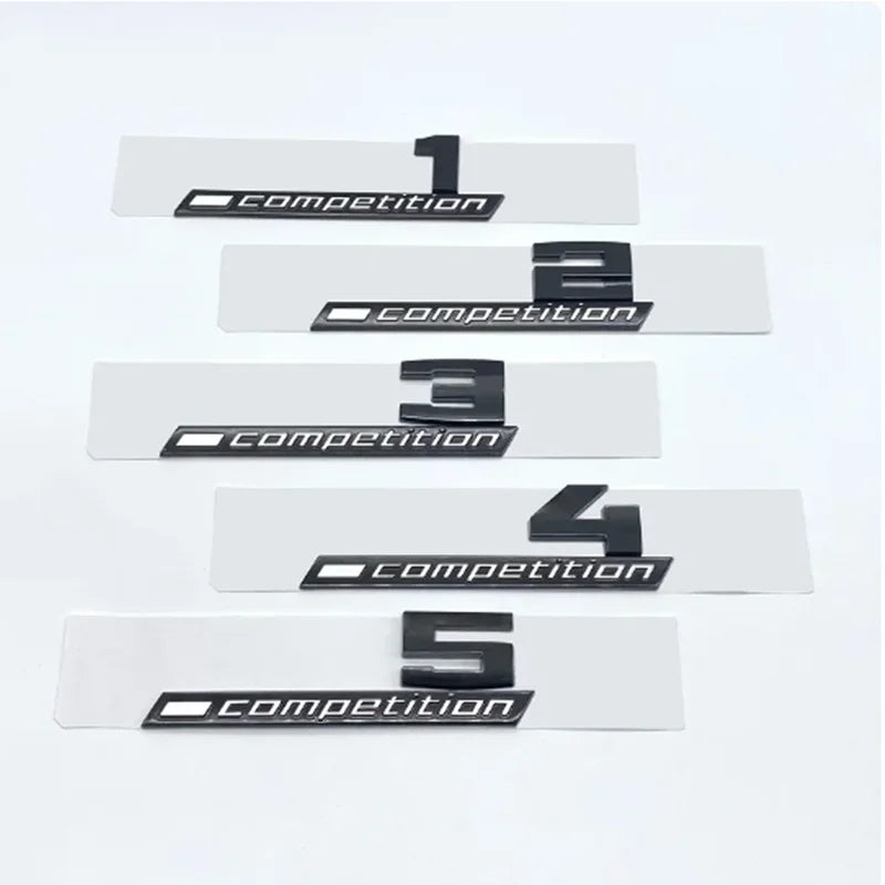 CarTech1 3D ABS Competition M-embleem sticker voor kofferklep - geschikt voor BMW M1 t/m M8 modellen