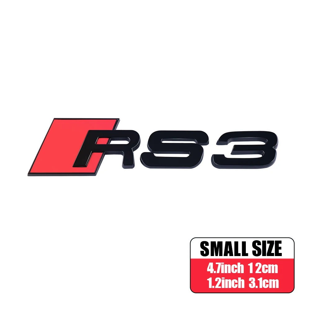 CarTech1 RS-embleem sticker voor kofferklep - geschikt voor Audi RS3 t/m RS8 modellen