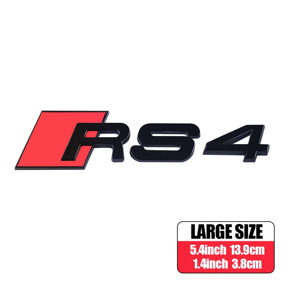 CarTech1 RS-embleem sticker voor kofferklep - geschikt voor Audi RS3 t/m RS8 modellen