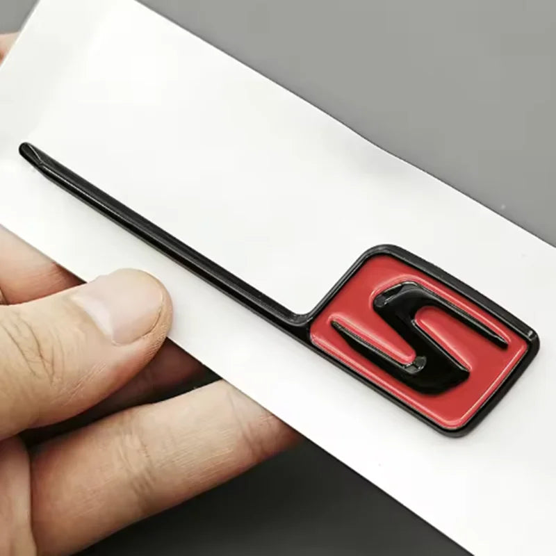 CarTech1 ABS S-embleem sticker voor achterklep - geschikt voor Mercedes-Benz AMG C63S, E63S en GLC63S modellen